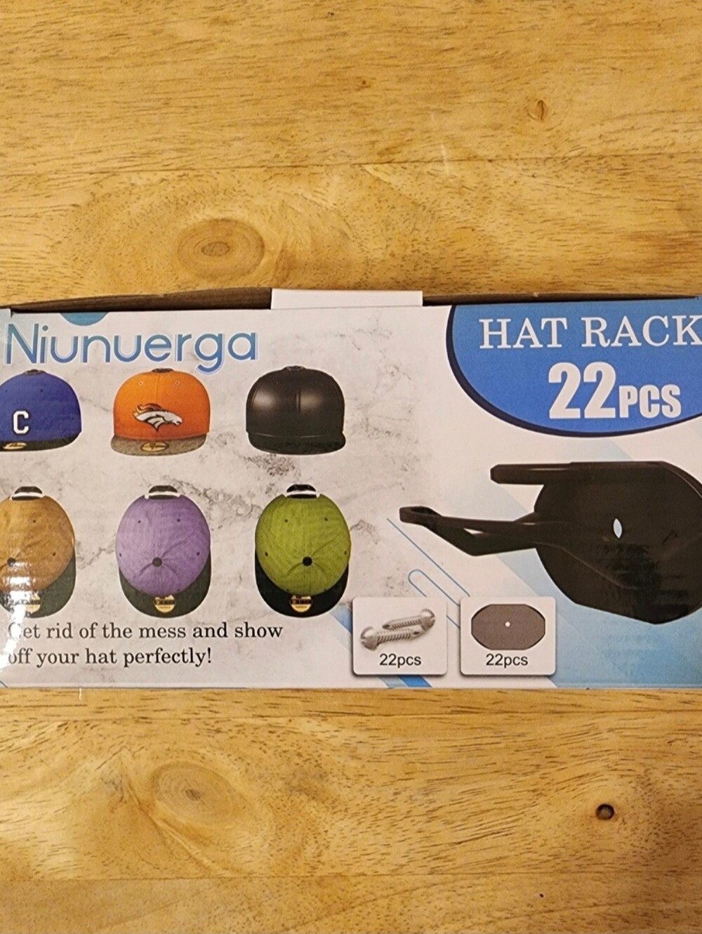 Hat Rack Black 22 pcs - Adhesive Hat Hooks for Wall, Hat Organizer, Hat Hangers